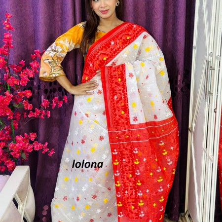 Halfsilk sharee Code-HS-7002