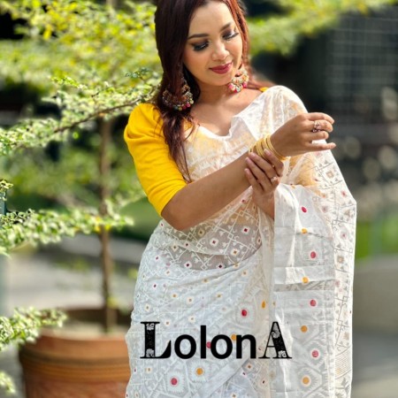 Halfsilk Sharee with Blouse = HS-2009