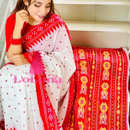 Halfsilk Sharee with Blouse = HS-4323