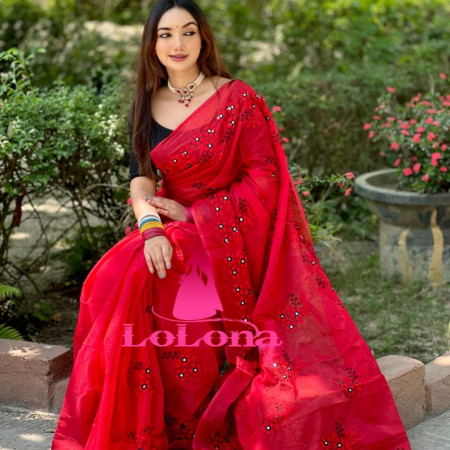 Embroidery Saree Em-142