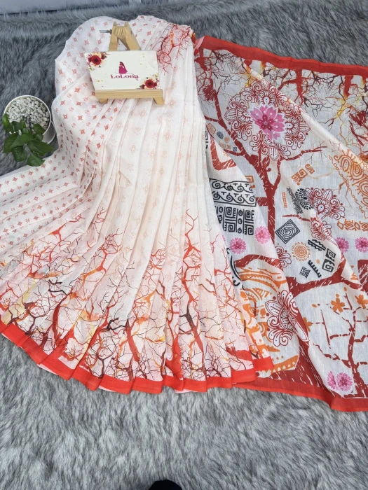 Semi Moslin Silk saree  TS-5020