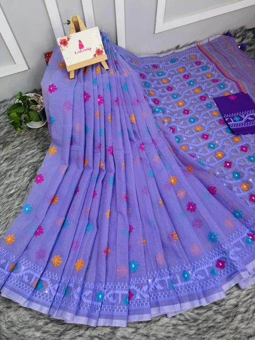 Halfsilk  Saree With  Blouse BS-9018