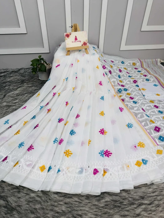 Halfsilk  Saree With  Blouse BS-9020