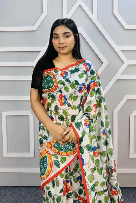 Semi Moslin Silk saree  TS-5025