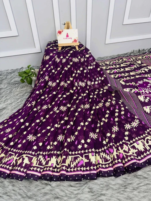 Halfsilk  Saree With  Blouse BS-9026