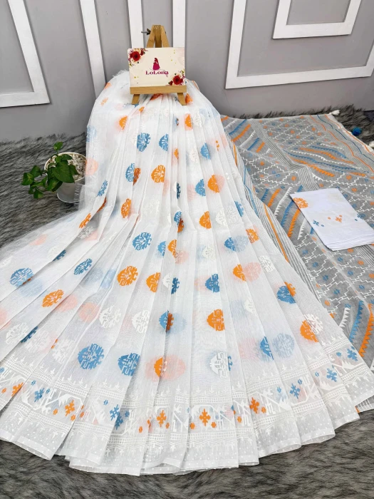 Halfsilk  Saree With  Blouse BS-8012