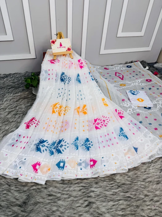 Halfsilk  Saree With  Blouse BS-9030