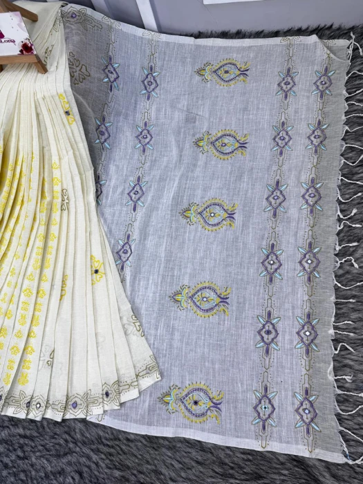 Primium Cotton Saree code-2505