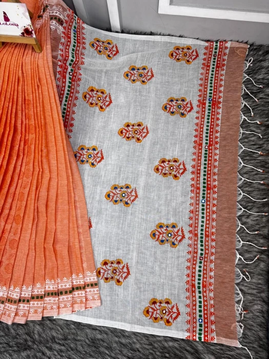 Primium Cotton Saree code-2507