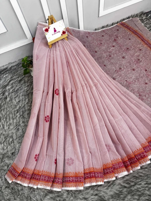 Primium Cotton Saree code-2509