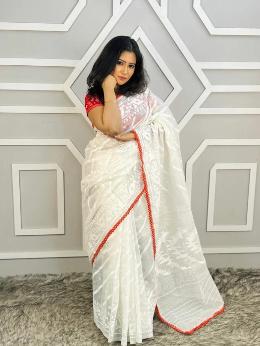 Halfsilk  Saree With  Blouse BS-8200