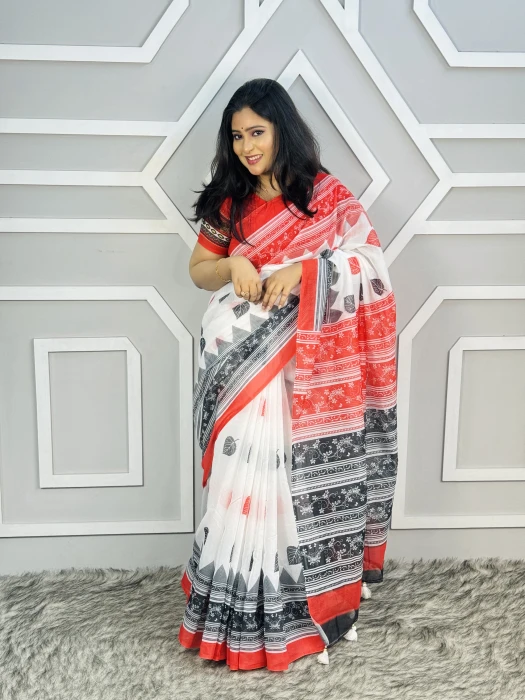 Semi Moslin Silk saree  TS-5092