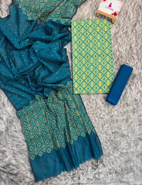 Primium Cotton unstiched threepis code-2418
