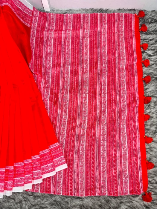 Semi Moslin Silk saree  TS-5095