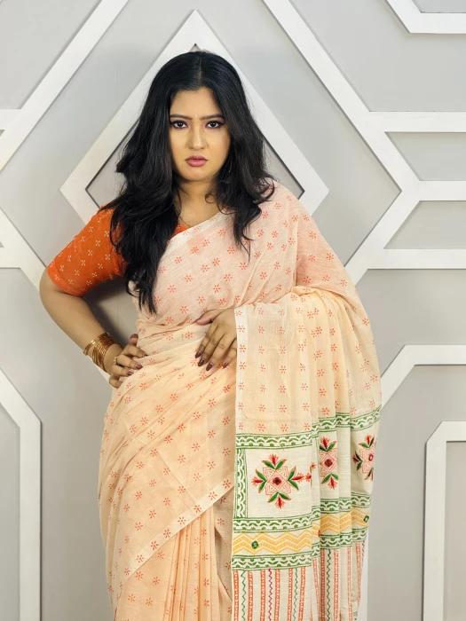 Primium Cotton Saree code-2504