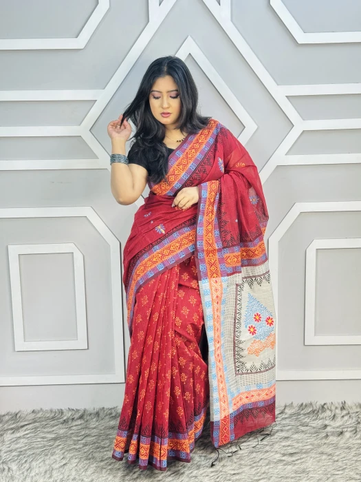 Primium hater kajer Saree code code-2501