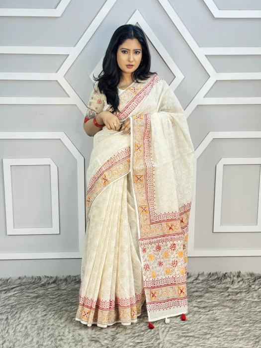 Primium hater kajer Saree code code-2505