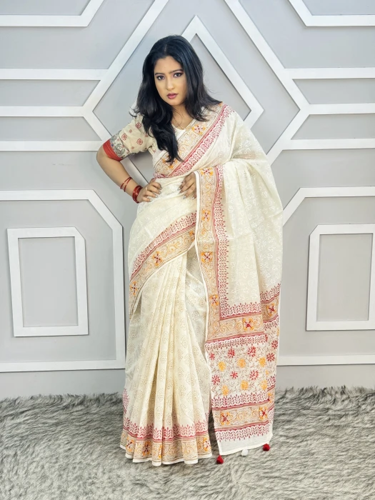Primium hater kajer Saree code code-2505
