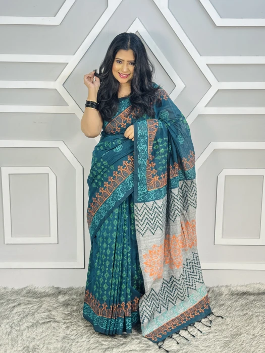 Primium hater kajer Saree code code-2506