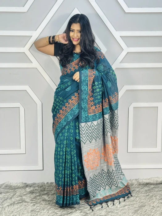Primium hater kajer Saree code code-2506