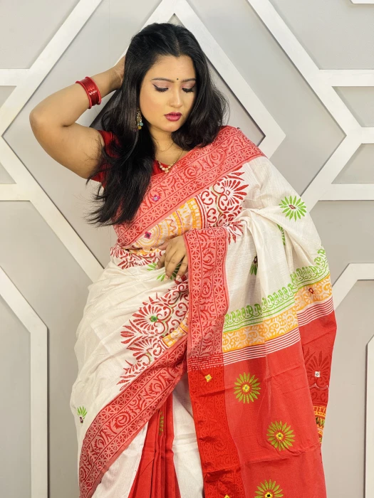Dupion  Saree NS 0410