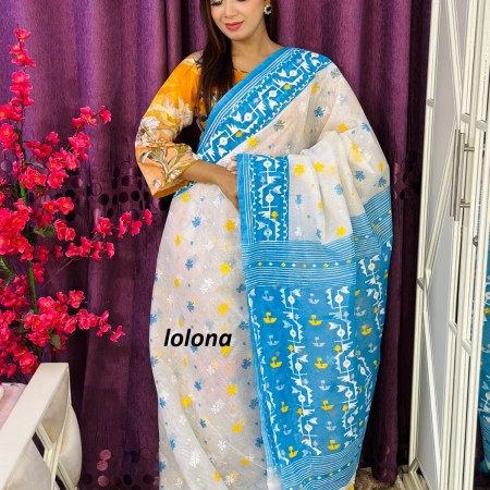 Halfsilk sharee Code-HS-7007