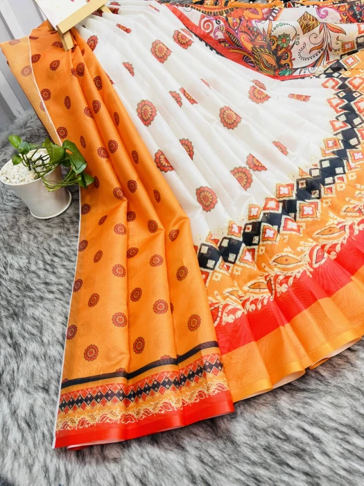 সেমি অর্গাঞ্জা সিল্ক শাড়ি TS-7219