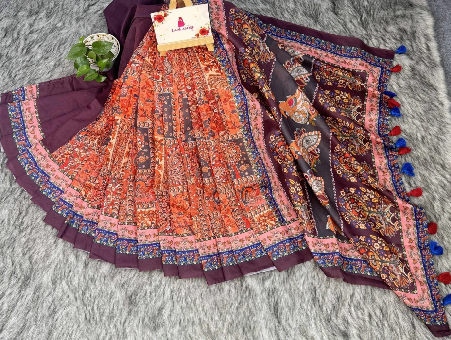 Semi Moslin Silk saree  TS-5040