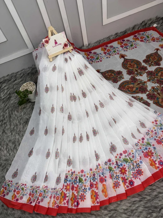 Semi Moslin Silk saree  TS-5071