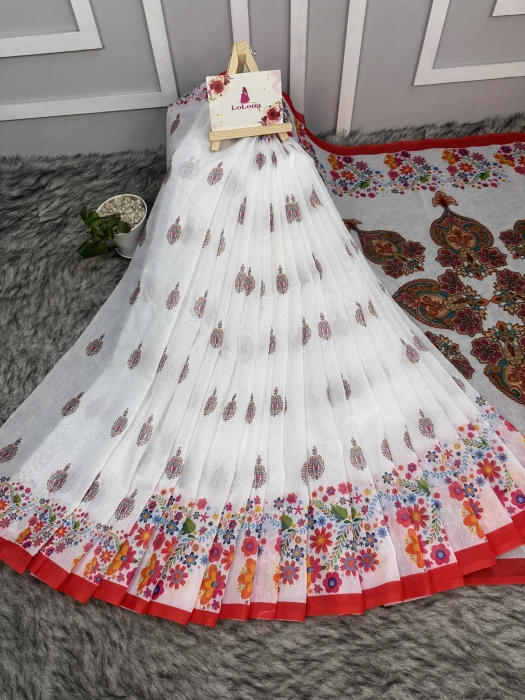 Semi Moslin Silk saree  TS-5071