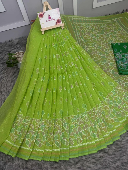 Halfsilk  Saree With  Blouse BS-8104