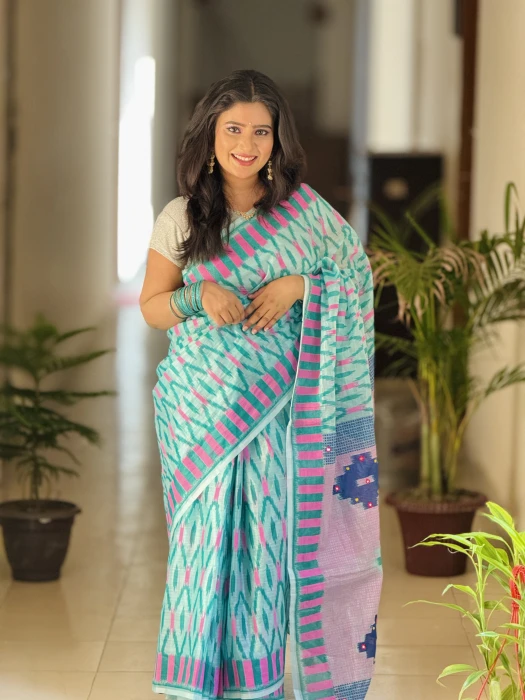 সেমি অর্গাঞ্জা সিল্ক শাড়ি TS-7241