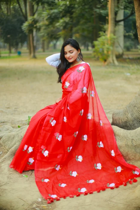 Joba Embroidery Saree Em-153