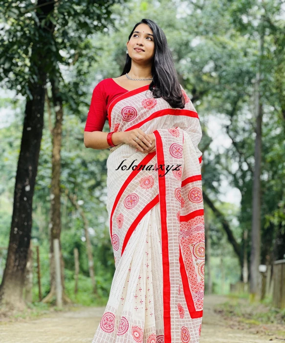 Khadi Cotton Saree  KC-2110