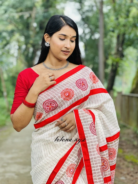 Khadi Cotton Saree  KC-2110